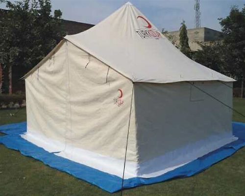 Turkish red crescent tent